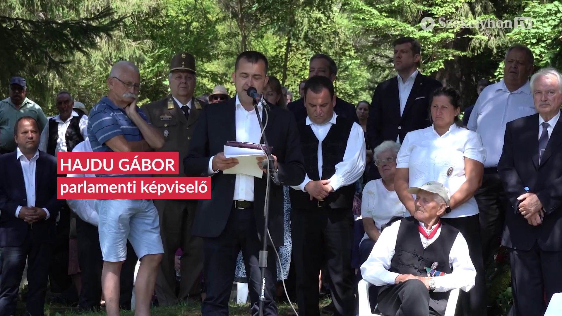 A világháborúkban elesett magyar hősökre emlékeztek Úzvölgyében