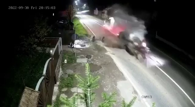 Szekeret sodort el az autó Csíkmaradarason