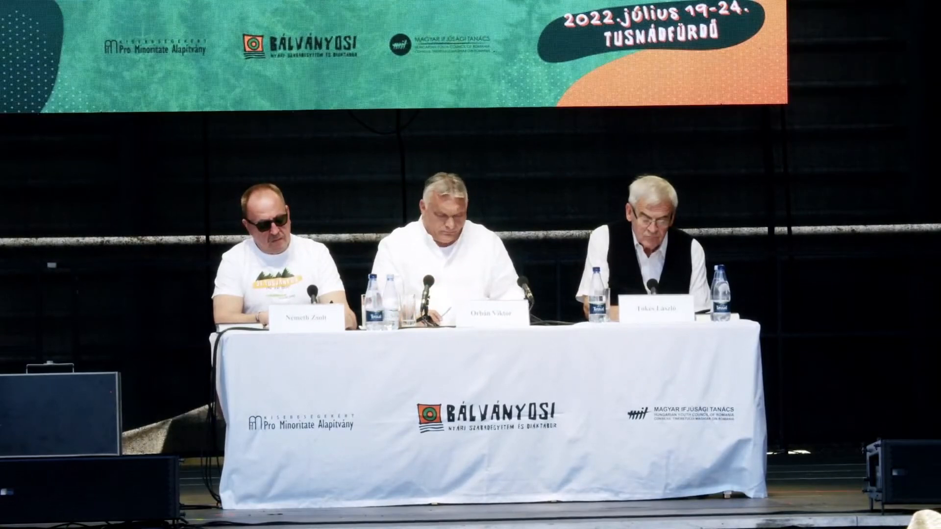 Orbán Viktor és Tőkés László teljes előadása a 31. Tusványoson
